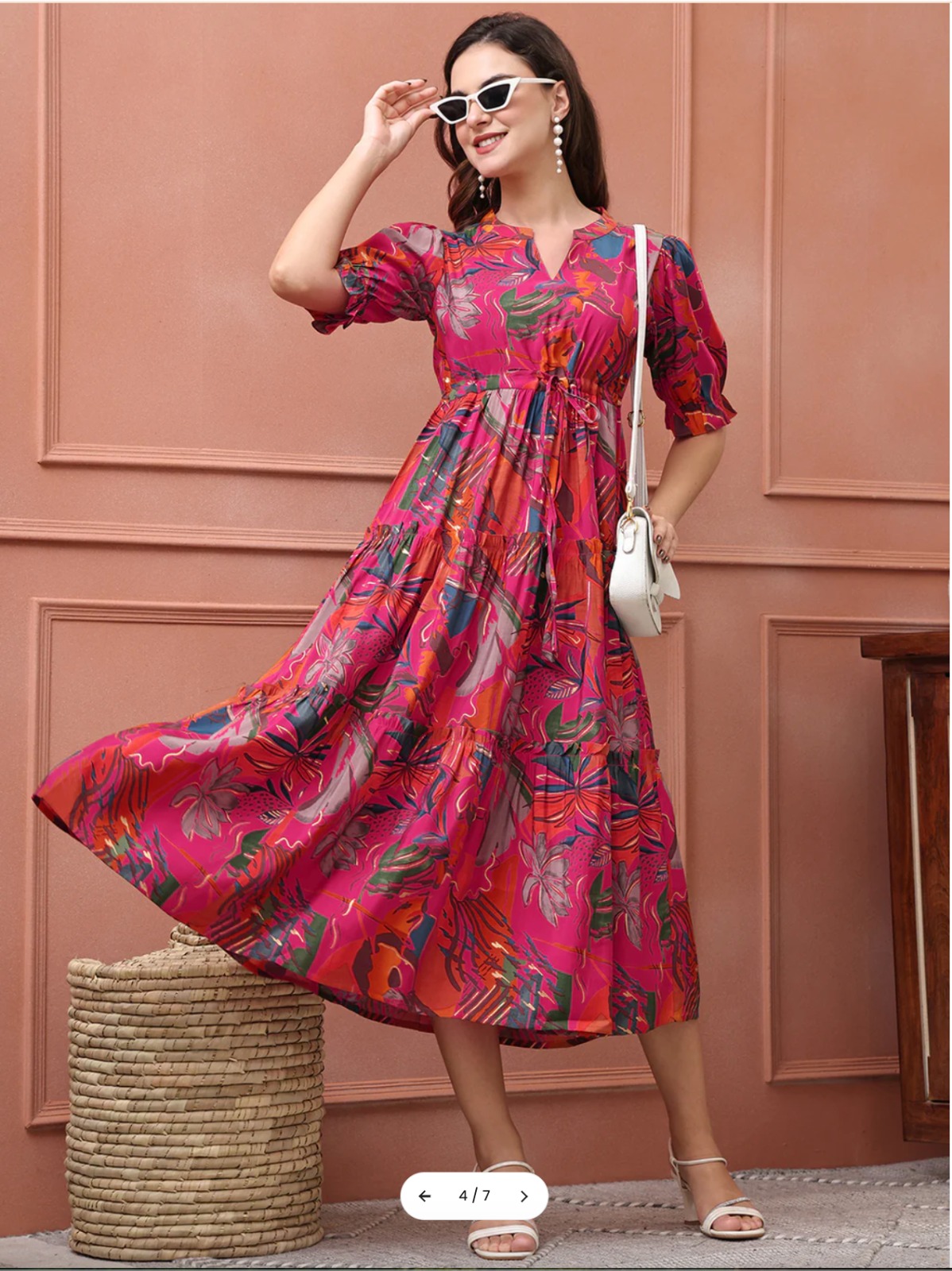 Indigo Dreams Print Shirt Dress